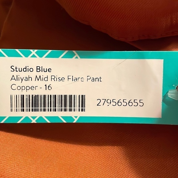 Studio Blue Aliyah Mid Rise Flare Pants - Picture 9 of 9